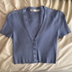 Cropped cardigan top